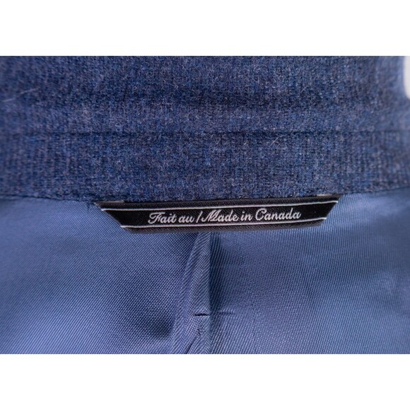 Jack Victor Sport Coat Men's 41R/42R Patch Pockets Wool Casual Jacket Blue EUC - Picture 14 of 15